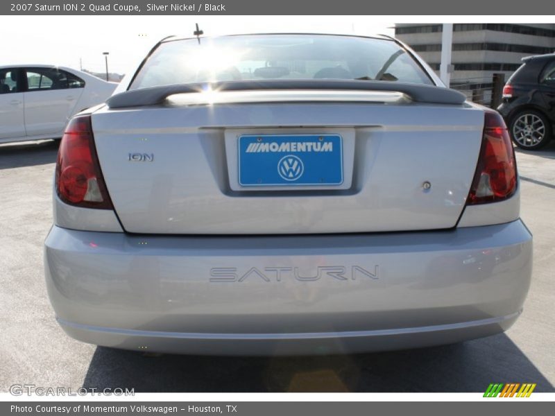 Silver Nickel / Black 2007 Saturn ION 2 Quad Coupe