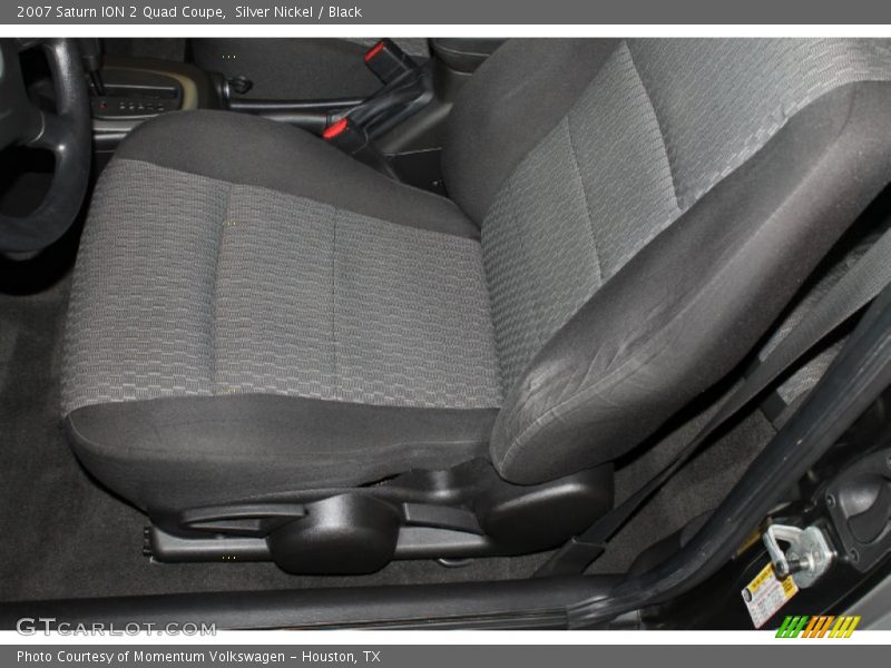 Silver Nickel / Black 2007 Saturn ION 2 Quad Coupe