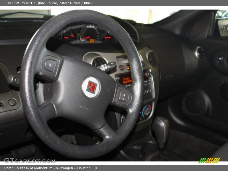 Silver Nickel / Black 2007 Saturn ION 2 Quad Coupe