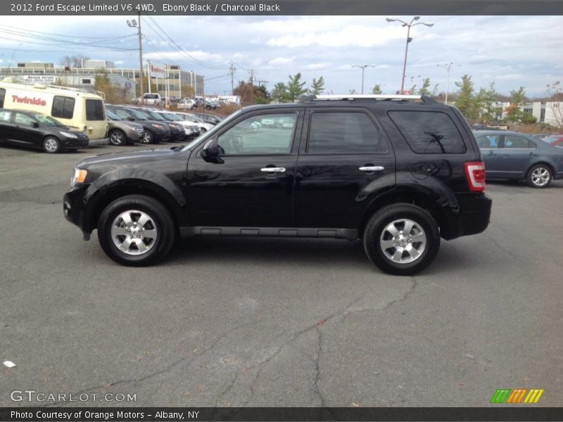 Ebony Black / Charcoal Black 2012 Ford Escape Limited V6 4WD