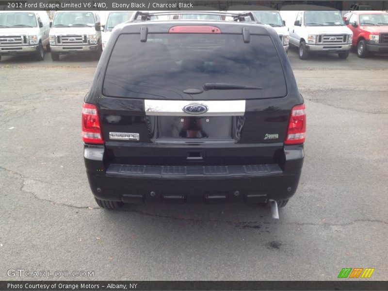 Ebony Black / Charcoal Black 2012 Ford Escape Limited V6 4WD