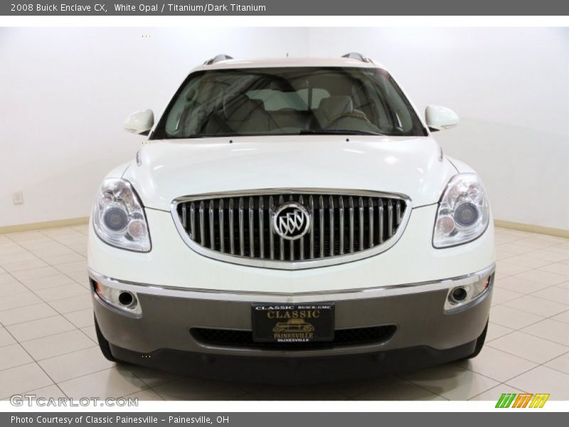 White Opal / Titanium/Dark Titanium 2008 Buick Enclave CX