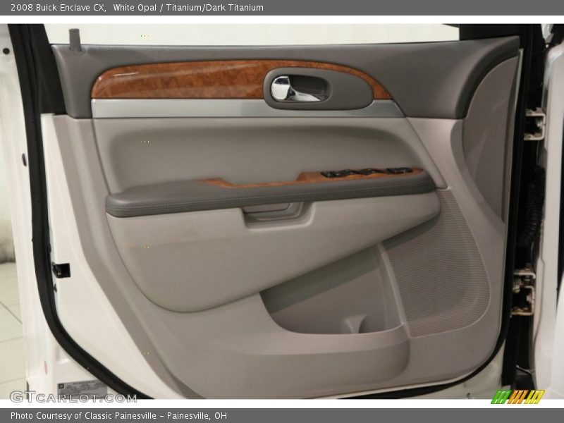 White Opal / Titanium/Dark Titanium 2008 Buick Enclave CX