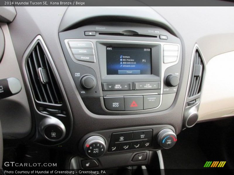 Kona Bronze / Beige 2014 Hyundai Tucson SE