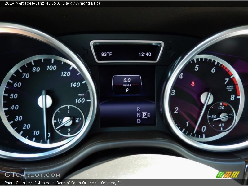 Black / Almond Beige 2014 Mercedes-Benz ML 350