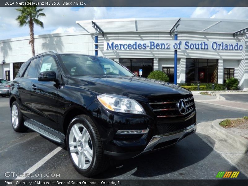 Black / Black 2014 Mercedes-Benz ML 350