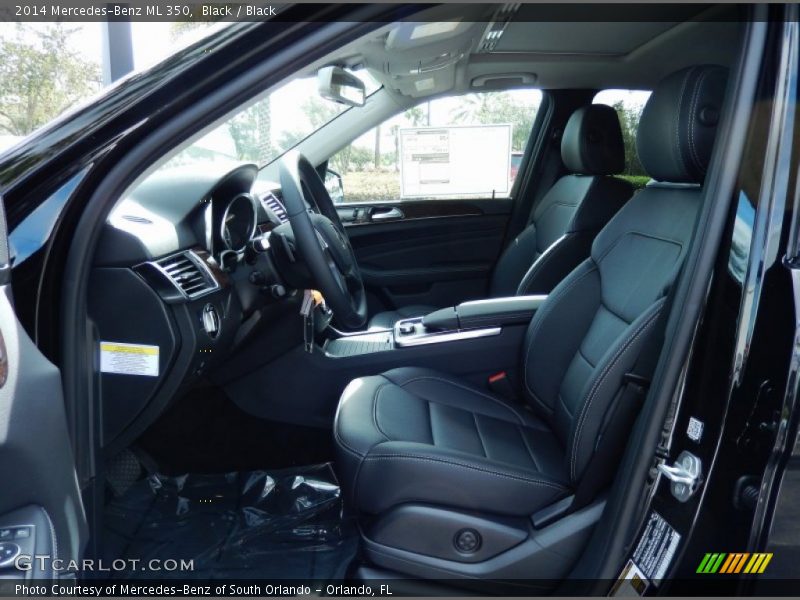 Black / Black 2014 Mercedes-Benz ML 350