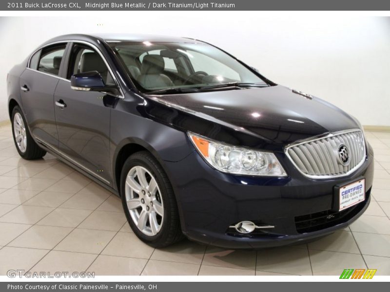 Midnight Blue Metallic / Dark Titanium/Light Titanium 2011 Buick LaCrosse CXL