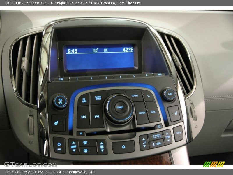 Midnight Blue Metallic / Dark Titanium/Light Titanium 2011 Buick LaCrosse CXL
