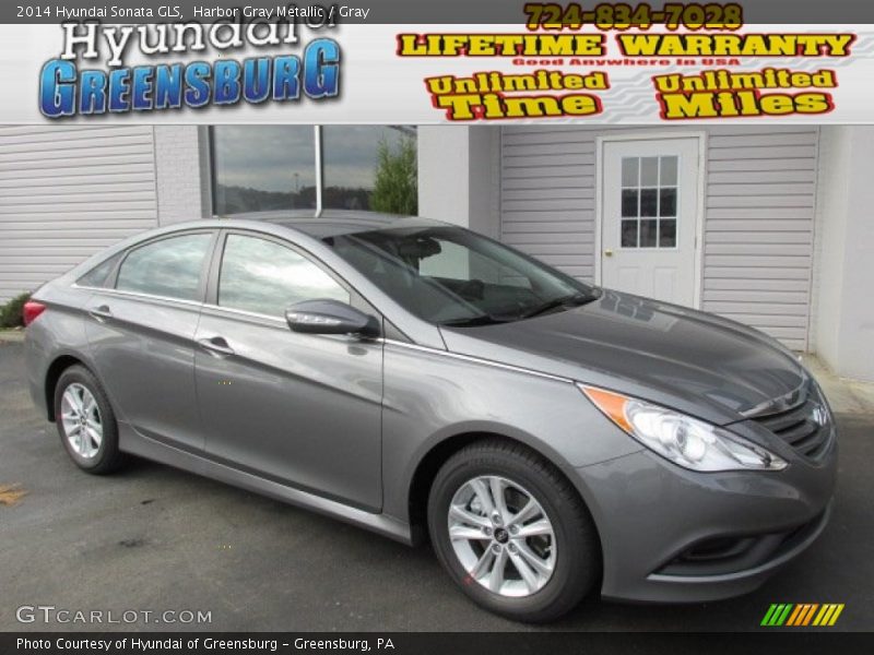 Harbor Gray Metallic / Gray 2014 Hyundai Sonata GLS