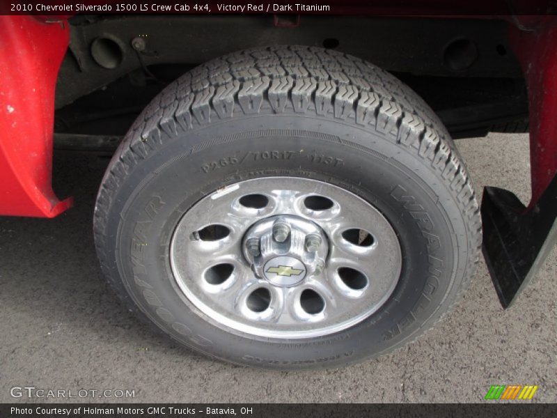 Victory Red / Dark Titanium 2010 Chevrolet Silverado 1500 LS Crew Cab 4x4