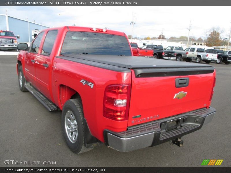 Victory Red / Dark Titanium 2010 Chevrolet Silverado 1500 LS Crew Cab 4x4