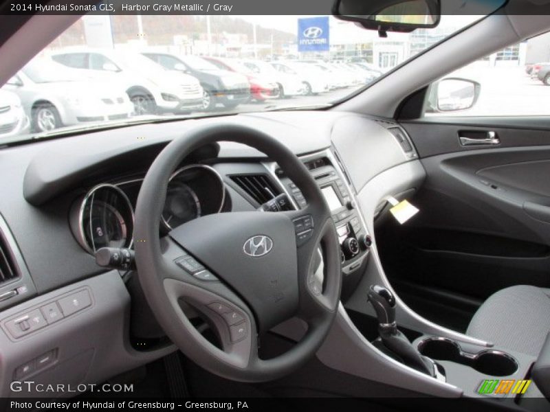 Harbor Gray Metallic / Gray 2014 Hyundai Sonata GLS