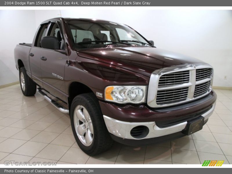 Deep Molten Red Pearl / Dark Slate Gray 2004 Dodge Ram 1500 SLT Quad Cab 4x4
