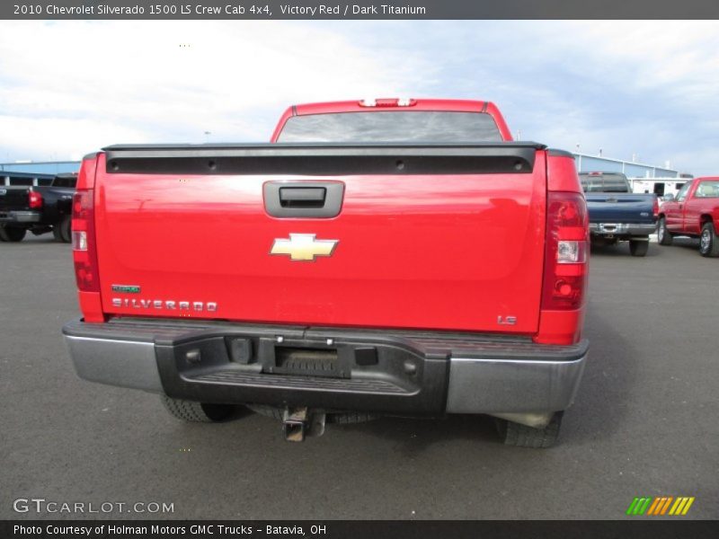 Victory Red / Dark Titanium 2010 Chevrolet Silverado 1500 LS Crew Cab 4x4