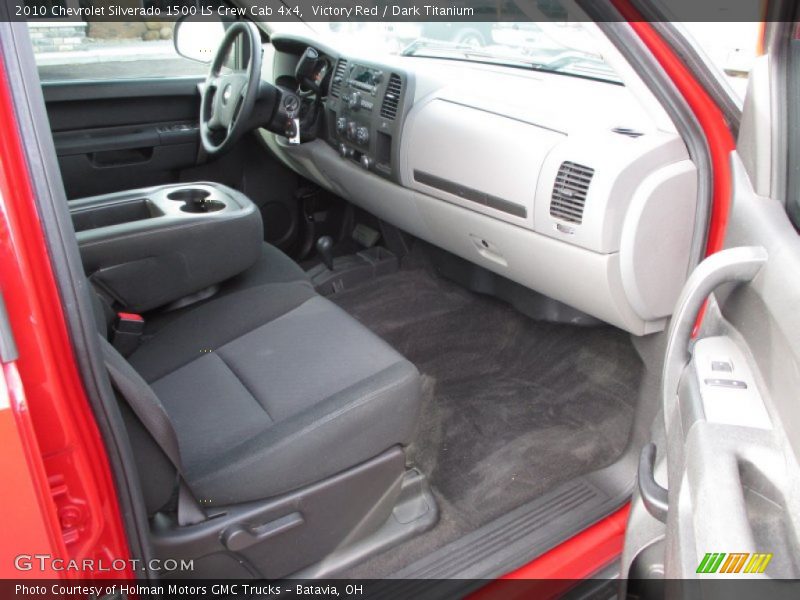 Victory Red / Dark Titanium 2010 Chevrolet Silverado 1500 LS Crew Cab 4x4