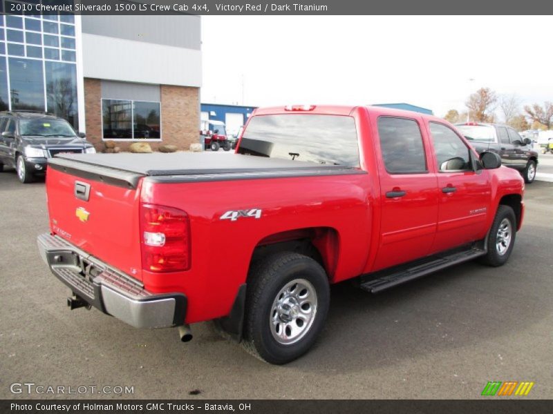Victory Red / Dark Titanium 2010 Chevrolet Silverado 1500 LS Crew Cab 4x4