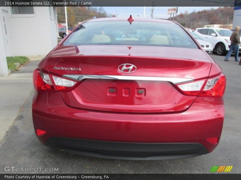 Venetian Red / Camel 2014 Hyundai Sonata GLS