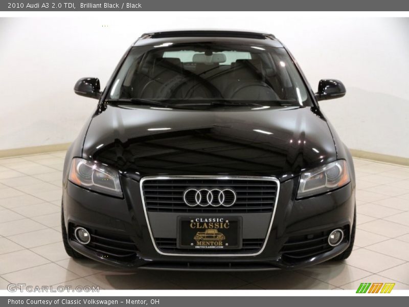 Brilliant Black / Black 2010 Audi A3 2.0 TDI