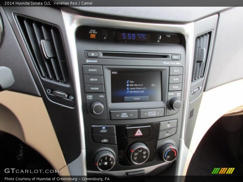 Venetian Red / Camel 2014 Hyundai Sonata GLS