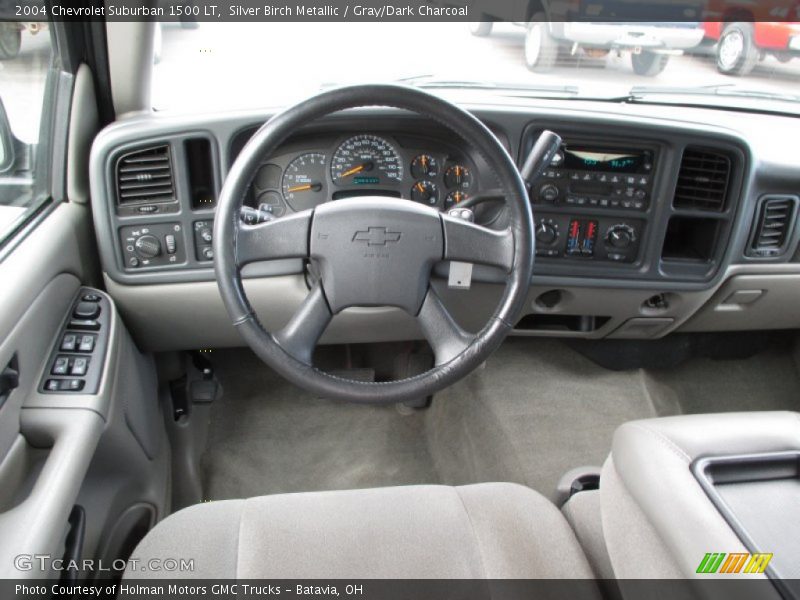 Silver Birch Metallic / Gray/Dark Charcoal 2004 Chevrolet Suburban 1500 LT
