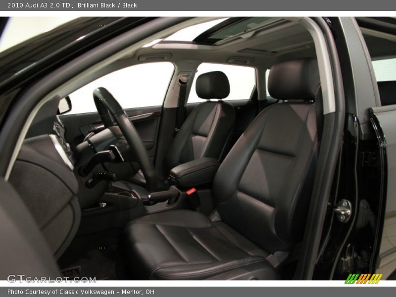 Brilliant Black / Black 2010 Audi A3 2.0 TDI