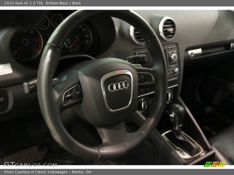 Brilliant Black / Black 2010 Audi A3 2.0 TDI