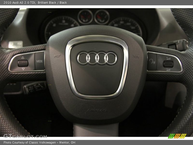 Brilliant Black / Black 2010 Audi A3 2.0 TDI