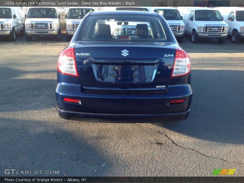 Deep Sea Blue Metallic / Black 2009 Suzuki SX4 Technology Sport Sedan