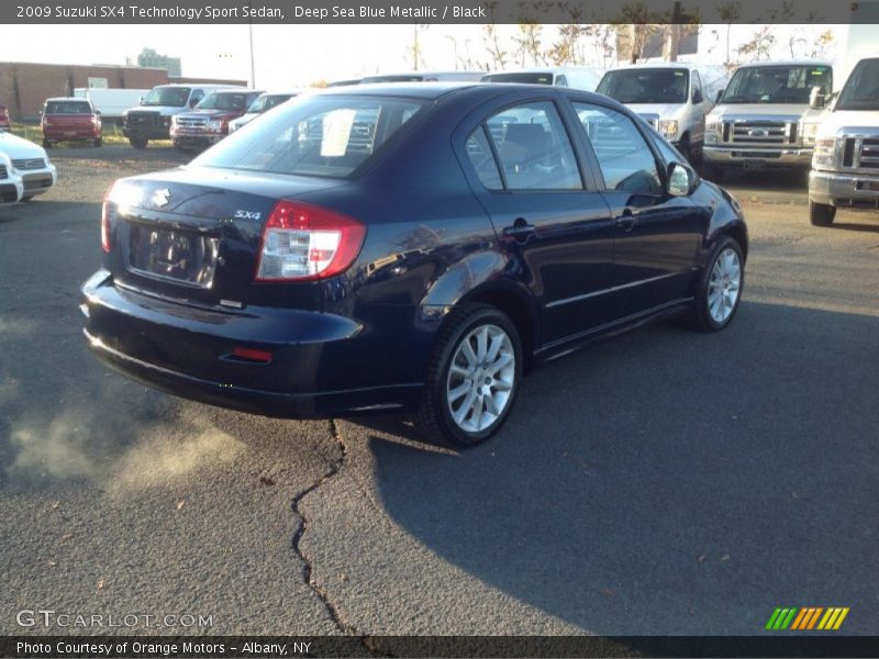 Deep Sea Blue Metallic / Black 2009 Suzuki SX4 Technology Sport Sedan