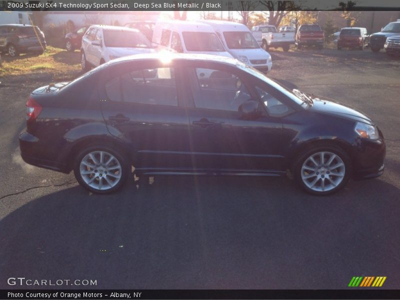 Deep Sea Blue Metallic / Black 2009 Suzuki SX4 Technology Sport Sedan