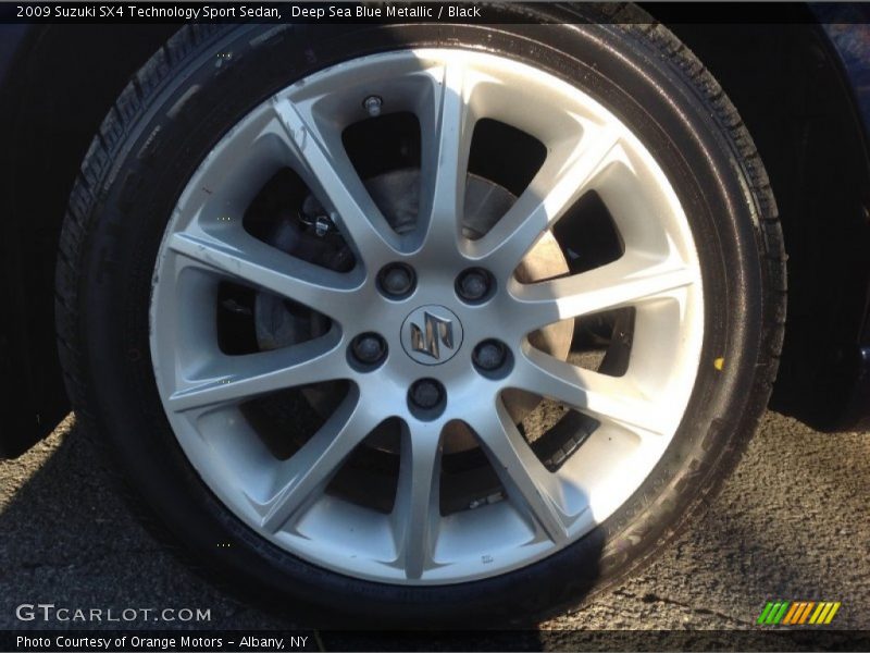 Deep Sea Blue Metallic / Black 2009 Suzuki SX4 Technology Sport Sedan