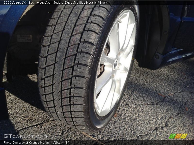 Deep Sea Blue Metallic / Black 2009 Suzuki SX4 Technology Sport Sedan