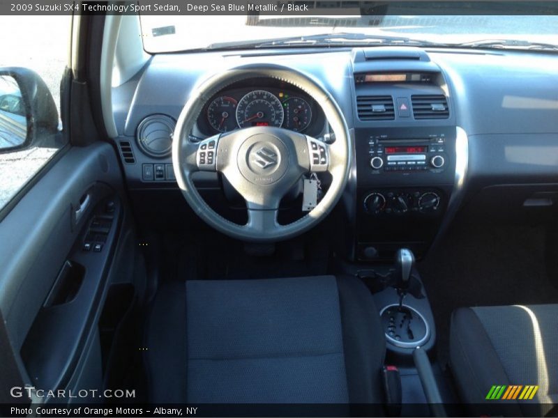 Deep Sea Blue Metallic / Black 2009 Suzuki SX4 Technology Sport Sedan