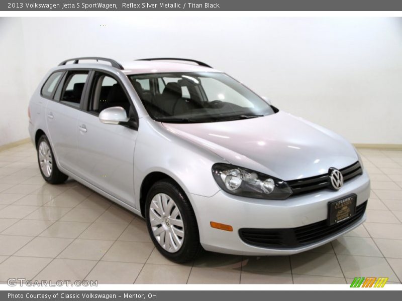 Reflex Silver Metallic / Titan Black 2013 Volkswagen Jetta S SportWagen