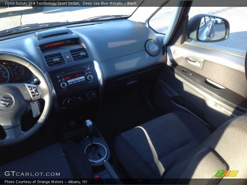 Deep Sea Blue Metallic / Black 2009 Suzuki SX4 Technology Sport Sedan