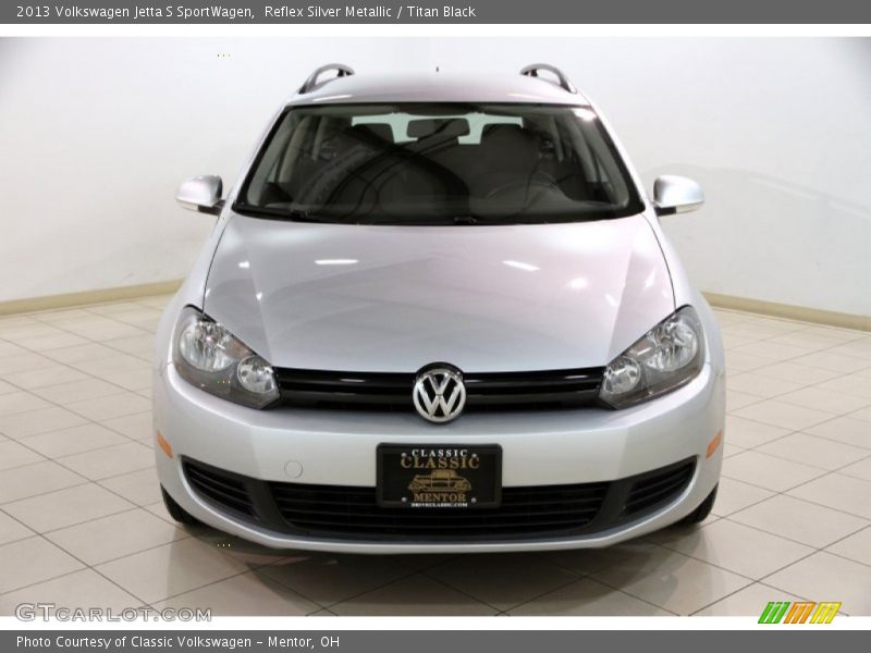 Reflex Silver Metallic / Titan Black 2013 Volkswagen Jetta S SportWagen