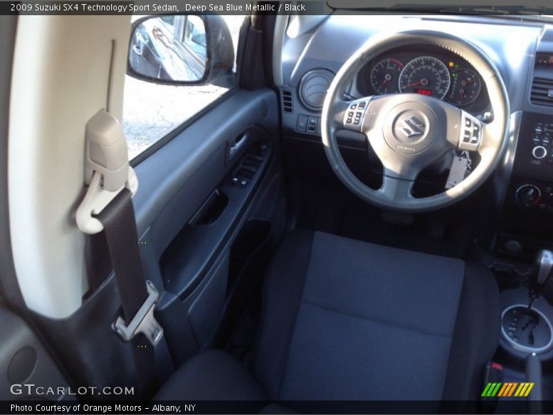 Deep Sea Blue Metallic / Black 2009 Suzuki SX4 Technology Sport Sedan