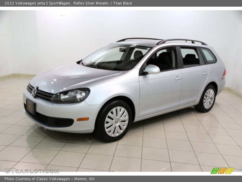 Reflex Silver Metallic / Titan Black 2013 Volkswagen Jetta S SportWagen