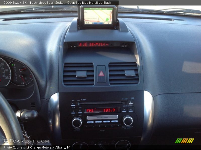 Deep Sea Blue Metallic / Black 2009 Suzuki SX4 Technology Sport Sedan