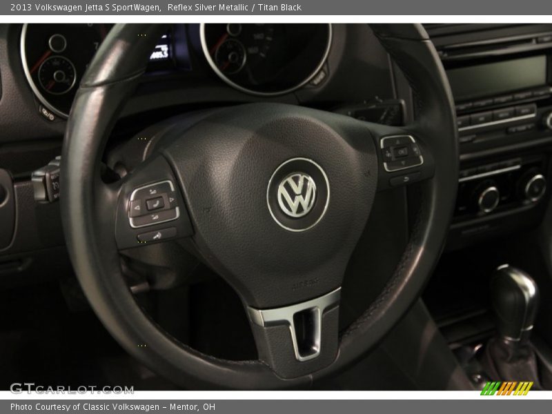 Reflex Silver Metallic / Titan Black 2013 Volkswagen Jetta S SportWagen