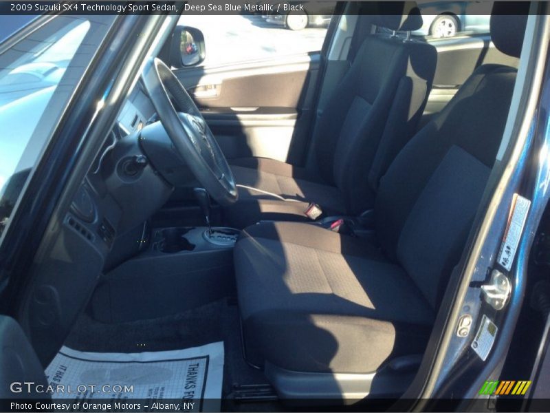 Deep Sea Blue Metallic / Black 2009 Suzuki SX4 Technology Sport Sedan