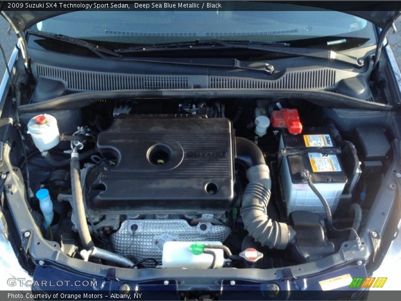 Deep Sea Blue Metallic / Black 2009 Suzuki SX4 Technology Sport Sedan
