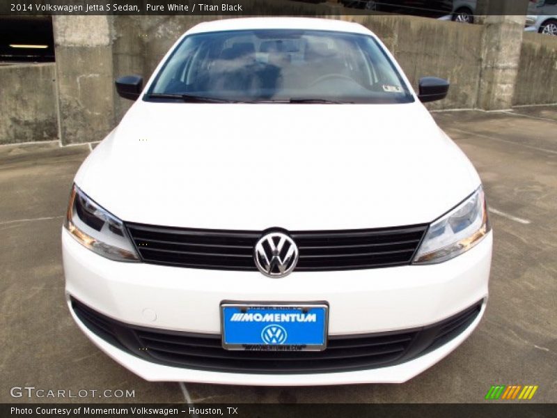 Pure White / Titan Black 2014 Volkswagen Jetta S Sedan