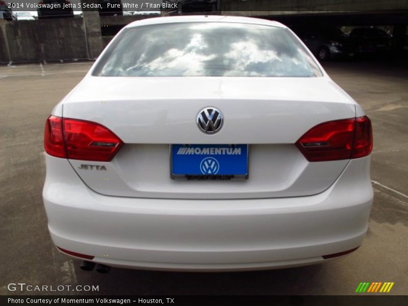 Pure White / Titan Black 2014 Volkswagen Jetta S Sedan