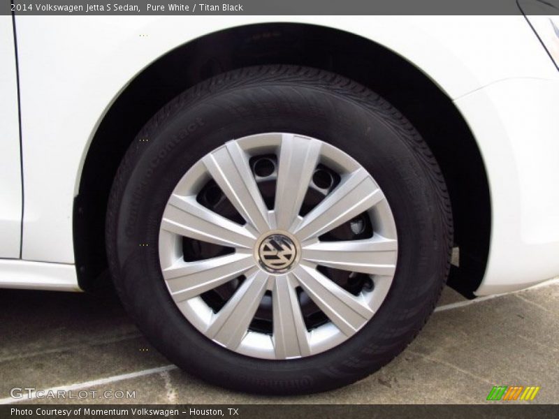 Pure White / Titan Black 2014 Volkswagen Jetta S Sedan