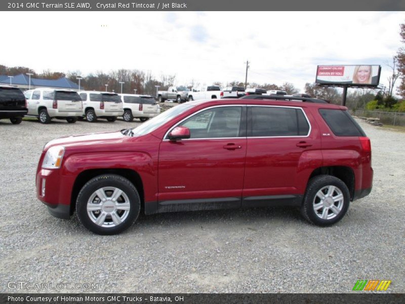 Crystal Red Tintcoat / Jet Black 2014 GMC Terrain SLE AWD