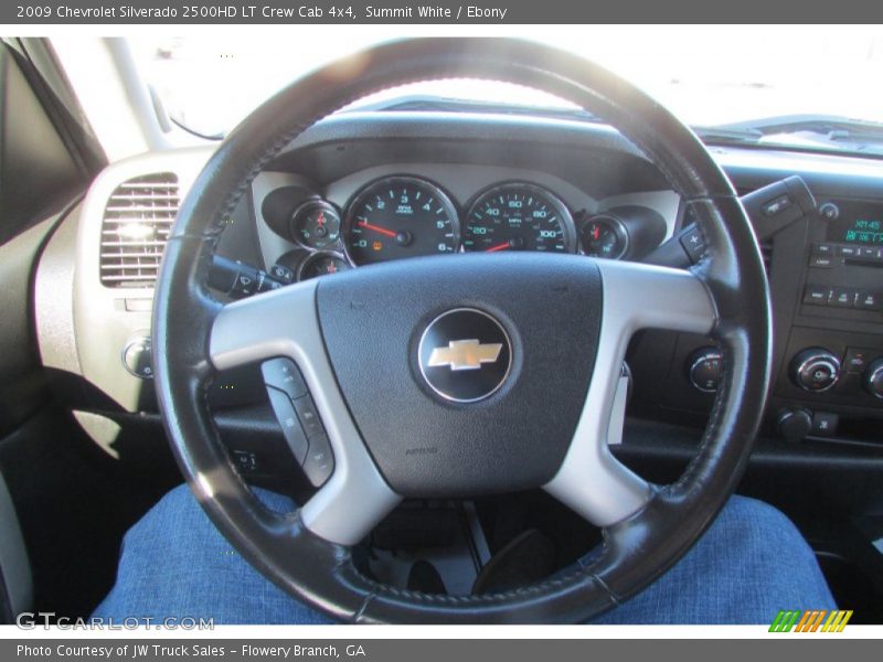 Summit White / Ebony 2009 Chevrolet Silverado 2500HD LT Crew Cab 4x4