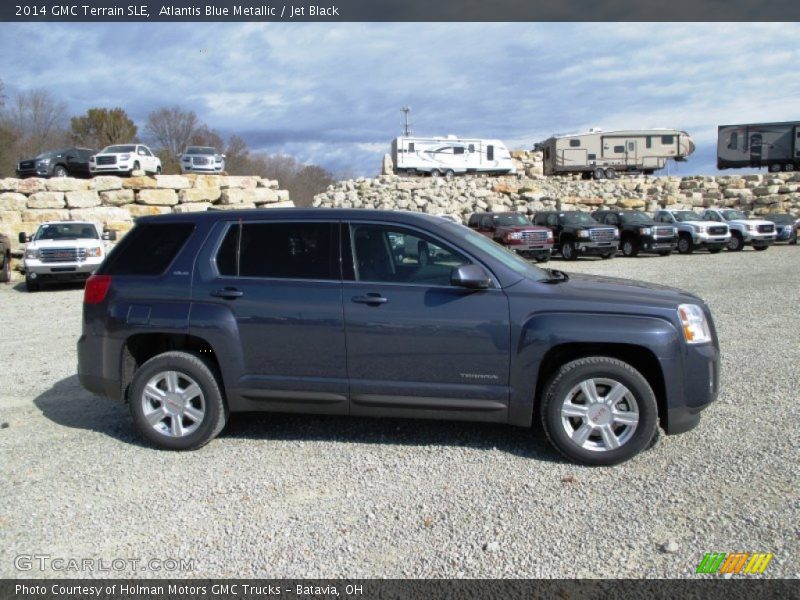 Atlantis Blue Metallic / Jet Black 2014 GMC Terrain SLE