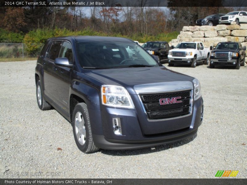 Atlantis Blue Metallic / Jet Black 2014 GMC Terrain SLE